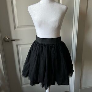 Elegant Black Tulle Skirt